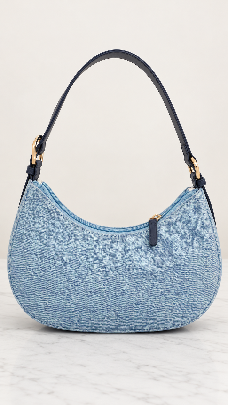 Cartera de hombro Tommy Denim: atras