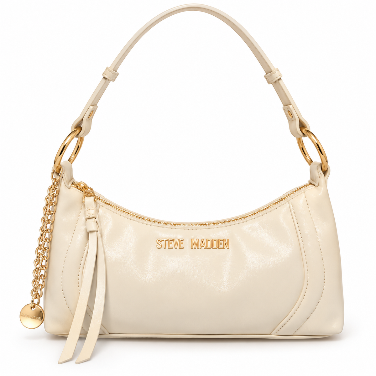 Cartera Steve Madden marfil vista frontal