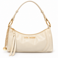 Cartera Steve Madden marfil vista frontal