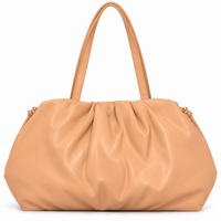 Bolso Victoria's Secret café con pliegues, frente